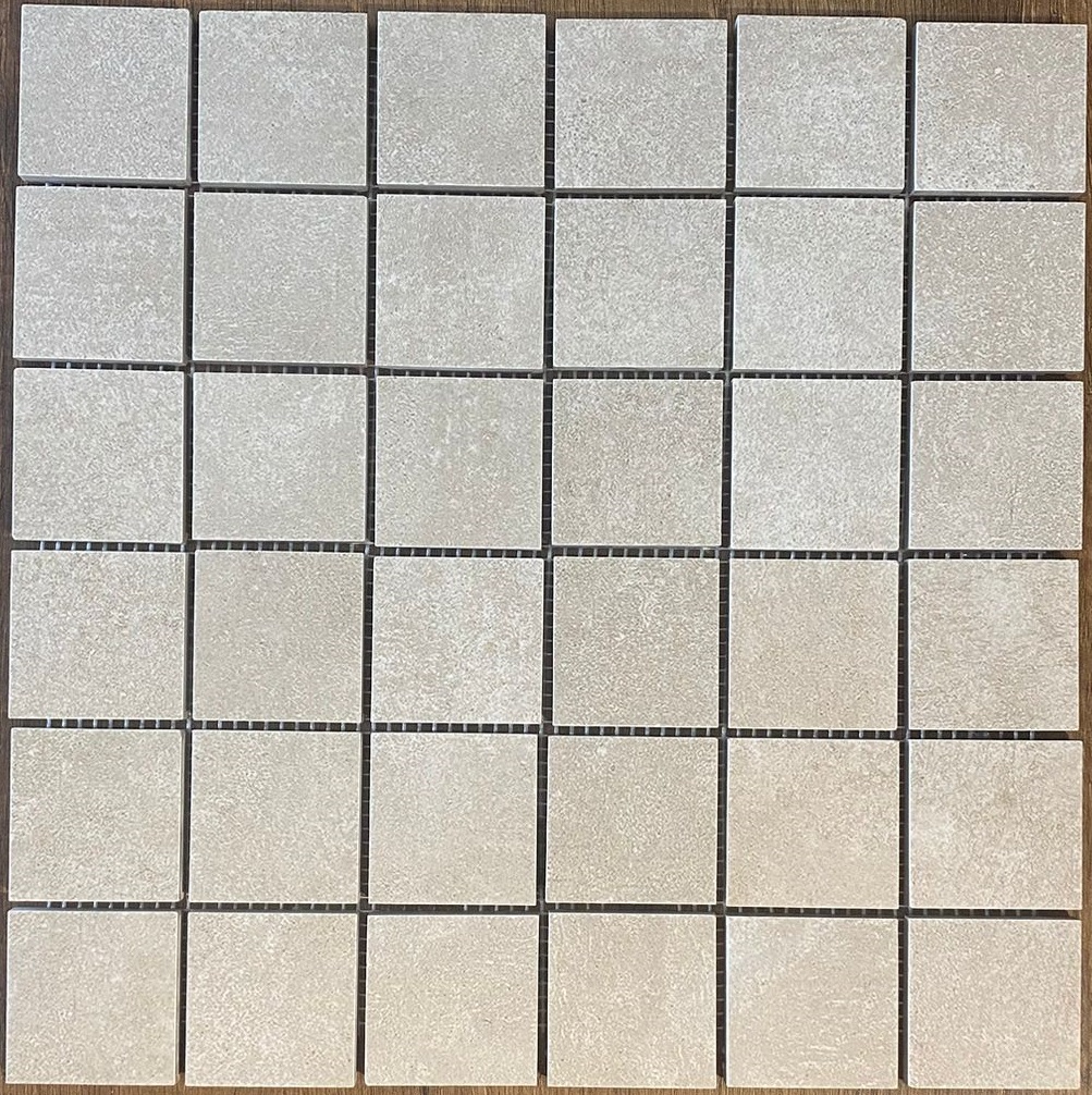Cephe Seramiği CYBELE 5X5 CEMENTO MARFIL MOZAIK(12 adet/kutu) - Cephe seramiği, seramik cephe kaplama