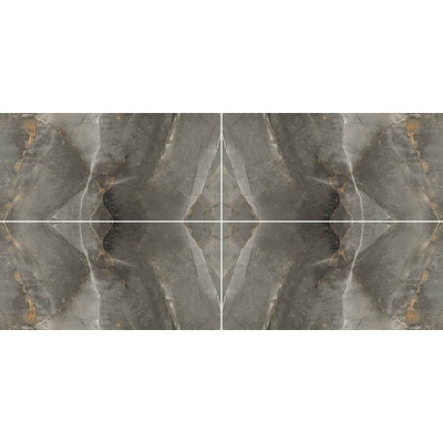 Cephe Seramiği 60X120 THUNDER BLACK BOOKMATCH-PANO FULL LAPPATO